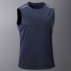 Wholesale <b>Men'S</b> Outdoor Sports <b>Vest</b> Sleeveless Loose T-Shirt Custom Quick Dry Fitness <b>Basketball</b> Compression Tank Tops <b>Men</b> - Product Image 5