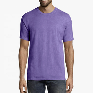 Camisetas Lisas Teñidas en Prenda, Manga Corta, Cuello Redondo para Hombre, Camisetas para Hombre, Camiseta para Hombre, Camiseta Masculina - Product Image 5