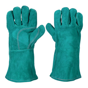 Gants de soudage en cuir de vachette renforcé, manchette de sécurité, 11 oz, 16 pouces, usage général, résistants à l'abrasion, pour la lutte contre les incendies et la protection contre les flammes - Product Image 4