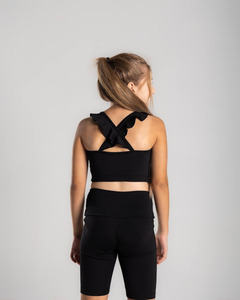 Yoga Suit Custom Wholesale Athletic Wear <b>Activewear</b> <b>Girls</b> Gym Shorts Kids Fitness 2 Pieces Sports Bra <b>Set</b> Children Yoga Wear <b>Set</b> - Product Image 5