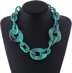 Trendy Vintage Style Resin Jewelry Necklace for Women Best Sale Product with Resin Chain for Gift Fashionable Angel Design - Product Image 6