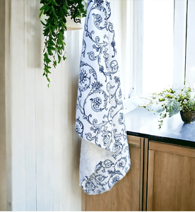 Paño de cocina de algodón a rayas con bordes de colores: amarillo, verde menta, gris carbón, disponible a precios de mayoreo. - Product Image 3