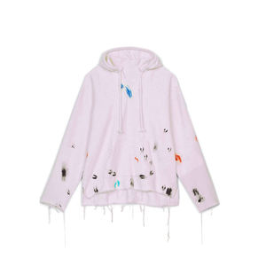 Sweat à capuche pour homme de haute qualité, 100% coton, avec broderie imprimée en polaire - Product Image 3