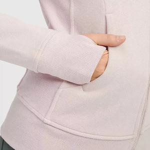 Haute qualité femmes Sport fermeture éclair sweats à capuche personnalisé polaire pour l'hiver course à capuche avant mode dames tricoté Sport veste - Product Image 6