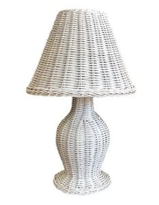 Rattan LED Desk Lamp with Customized Design Farmhouse Style Natural Finish Creative Weave Lamp <b>Shade</b> - Product Image 2