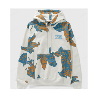 เสื้อฮู้ดดี้ผู้ชาย OEM ผ้าฝ้ายฟลีซ 100% เป็นมิตรกับสิ่งแวดล้อม แขนยาว พิมพ์โลโก้ตามสั่ง ทรงปกติ ปักลาย - Product Image 5