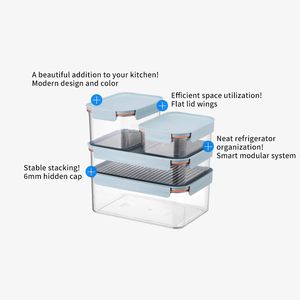 LocknLock BISFREE Modular Plus Récipient hermétique de stockage Élégant 2.1L LBF406R Conteneurs de stockage des aliments en plastique pratiques - Product Image 4