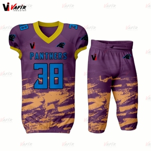 Uniforme personalizado de fútbol americano sublimado de alta calidad lleva nombres de equipos personalizados Logo uniforme de fútbol americano - Product Image 2