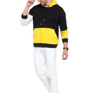 Sweat à capuche pour homme, mode d'hiver, haute qualité, 100% coton, polaire épais, tendance, élégant, épaules tombantes, personnalisable, imprimé uni, 2026 - Product Image 3