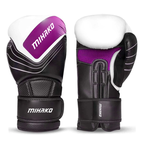 Gants d'entraînement de boxe en cuir de vachette professionnel 8 10 12 14 16 oz Fitness combat protecteur gamme d'équipement professionnel - Product Image 3