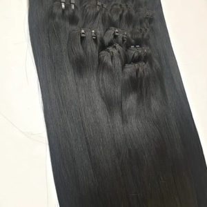 Venta al por mayor mejor precio sedoso lujo Vietnam cabello humano piel trama paquetes hueso recto 8-28 pulgadas Minh Khang pelo - Product Image 1