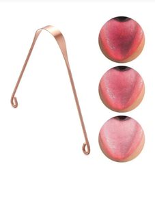 Nettoyant de langue en cuivre équilibré pour une routine de soins bucco-dentaires traditionnelle, améliorant l'hygiène quotidienne et le bien-être buccal - Product Image 3