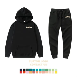 Sweat-shirt à capuche uni d'hiver avec impression personnalisée, vente en gros, pull-over doux, survêtement, 100% coton, doublure en polaire épaisse, unisexe - Product Image 2