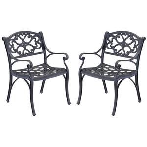 Chaise de jardin en fonte d'aspect antique de qualité supérieure avec finition antirouille, idéale pour la décoration de jardin classique - Product Image 1