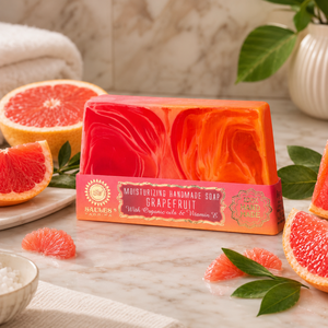 Luxury Grapefruit Handmade Spa Soap Moisturizing Natural <b>Bath</b> Bar Refreshing Citrus Cleansing Premium Artisan Soap for Home Spa - Product Image 1