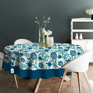 100% Pure Cotton Woven Printed <b>Table</b> <b>Cover</b>/<b>Table</b> Cloth Durable Soft Waterproof Oilproof Decorative Kitchen Dining Home Decor - Product Image 5