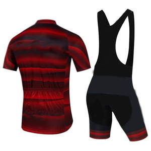 Nueva sublimación impresa transpirable hombres usan ropa de ciclismo Kit de secado rápido babero pantalones cortos y medias de Pakistán - Product Image 2