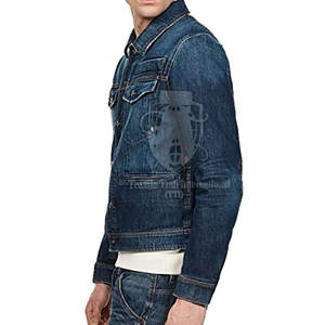 Veste en jean d'hiver pour homme de la meilleure qualité, toutes les couleurs et tailles, avec col rabattu, manches longues, vêtements pour homme - Product Image 3