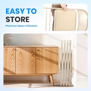 Modern Design Outdoor Office Conference <b>Folding</b> <b>Chair</b> Thickened <b>Padded</b> Dining <b>Chair</b> Metal Tube Living Room Plastic Cheap Price - Product Image 2