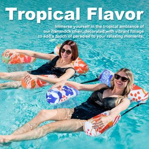 Hot Selling Hanging Chair for Pool <b>Floats</b> Adult Pool <b>Inflatable</b> Water Sofa Bed U-Shaped PVC Floating Lounge Chair - Product Image 6