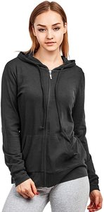 Sudadera con capucha para mujer, con cremallera, informal, cálido, para invierno - Product Image 3