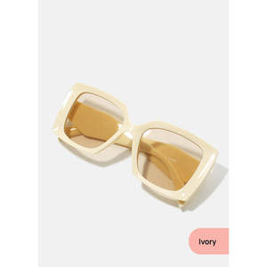 Lunettes de soleil tendance A+ surdimensionnées, classiques et élégantes, multiples couleurs : orange, or, blanc, transparent, vert, rouge, légères, rectangulaires, ovales, carrées - Product Image 4