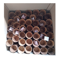 Beau pot de fibre de coco biodégradable Pot de fibre de coco parfait pour les fleurs herbes légumes dans la maison jardin balcon patio