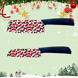 Factory Supply Chef <b>Knife</b> Flower Printed Plastic Handle Dishwasher <b>Safe</b> for Outdoor Sports High Quality Fast Delivery Hot Sale - Product Image 3
