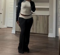 Ensemble de vêtements décontractés pour femmes, tricot patchwork, coupe régulière, taille haute, au-dessus du genou, haut court, leggings, motif uni