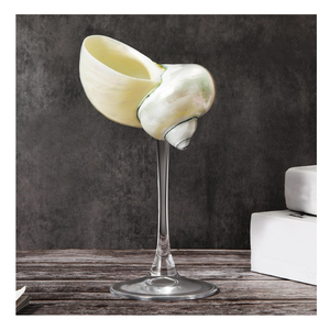 Verres à vin en coquillage de qualité supérieure: Luxe fait à la main pour la vie côtière moderne et la gastronomie Designs modernes pour la plage en vrac - Product Image 3