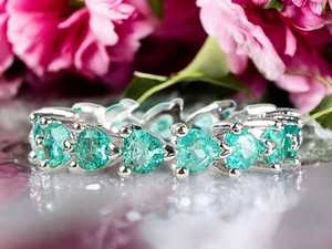 Heart Shaped Paraiba Tourmaline <b>Ring</b> <b>For</b> <b>Women</b> 925 Silver Gemstone Charm <b>Ring</b> Elegant Blue Jewelry <b>Statement</b> Gift <b>For</b> Her - Product Image 4