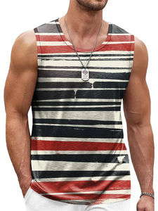 Débardeur Hommes Coton Spandex Hommes Débardeur Haute Qualité 180gsm Gym Débardeur - Product Image 4