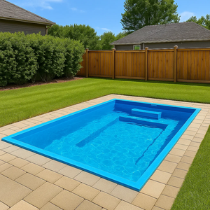Personalizado barato Mini familia Spa al aire libre de fibra de vidrio de <span class=keywords><strong>agua</strong></span> piscina enterrada pequeña bañera de hidromasaje Spa Jacuzzi piscina sobre el suelo - Product Image 1
