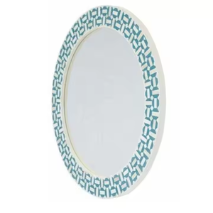 กระจกติดผนังทรงกลมฝังกระดูก งานแฮนด์เมดคุณภาพสูง เป็นมิตรกับสิ่งแวดล้อม ดีไซน์ทันสมัย ตกแต่งบ้าน SANIYA HANDICRAFT - Product Image 3