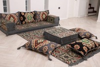 Sièges de sol arabes Canapé de sol arabe Sièges de sol arabes | 12 pièces, 28 danses avec éponge