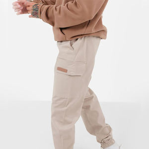 Haute qualité hommes Fitness pantalons de sport multi-poches tactique Cargo travail Style taille moyenne lâche plaine tenue décontracté Pakistan tissu - Product Image 2