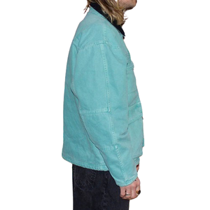 Chaqueta de lona de alta calidad OEM, diseño personalizado, chaquetas de trabajo con cremallera, chaqueta de diseñador de talla grande para hombre - Product Image 4