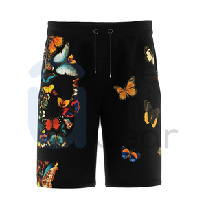 กางเกงขาสั้นผู้ชายเอวกลางลำลองแบบผูกเชือกผูกโลโก้ด้านหน้ากางเกงขาสั้นน้ำหนักเบาออกแบบได้ตามต้องการ - Product Image 1