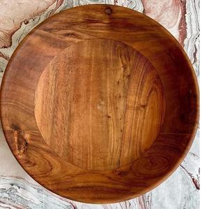 Ensemble de table en bois rond personnalisé ensemble de petits bols en bois pour la cuisine ensemble de 9 bols brillants en acacia pour salade, soupe, nouilles et plus encore - Product Image 3