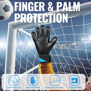 Gants de football en cuir respirants antidérapants de meilleure qualité pour adultes du Pakistan Sports Activités de plein air - Product Image 5