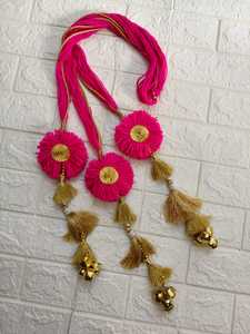 Accessoires de cheveux traditionnels punjabi assortis, paranda et jaago parandi, longs tresses, bijoux de cheveux pour mariage pakistanais - Product Image 3