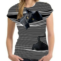 Camiseta de Verano de Manga Corta para Mujer, Corte Ajustado, Tallas Grandes, Bordada, Tie Dye, Logotipo Personalizado, Impresión Digital, Transpirable, de Secado Rápido