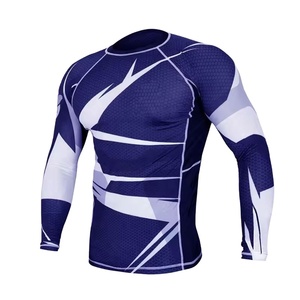 UPF50+ Breathable Eco-Friendly Anti-Bacterial Quick Dry Chlorine Resistant Long Sleeve Swim Rash Guard High Quality Top - Product Image 1