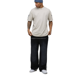 T-shirt pour homme 100% coton à manches longues, impression numérique, décontracté, prix d'usine OEM ODM, séchage rapide et respirant - Product Image 3