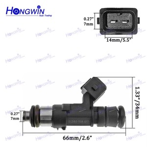 Injecteur de carburant 0280158057, connecteur et prise 0280158017 pour CITROEN Berlingo Xsara C3 C2 C4 <span class=keywords><strong>PEUGEOT</strong></span> 206 <span class=keywords><strong>307</strong></span> 1984f7 - Product Image 2