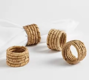 Handcrafted Rattan Napkin <b>Ring</b> With Intricate Weaving Technique Perfect For Showcasing Artisan Made Dining Accessories - Product Image 2
