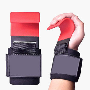 Poignées de gymnastique d'entraînement de forme physique en néoprène promotionnelles crochets d'haltérophilie robustes avec support de poignet - Product Image 3