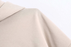 Personnalisable High Streetwear Casual Sweatshirts À Capuche À Manches Longues Broderie Motif Imprimé Automne Couleur Pure Coupe Doublée - Product Image 4