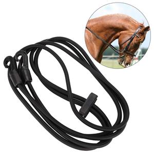 Equipo ecuestre internacional para caballos duraderos Riendas de cuero negro Accesorios de latón negro dorado Producto Premium para propietarios de caballos - Product Image 5