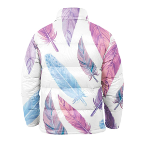 Veste bouffante en polyester à sublimation de haute qualité sur mesure hommes femmes impression de conception unique logo à capuche matériau rempli de coton - Product Image 4